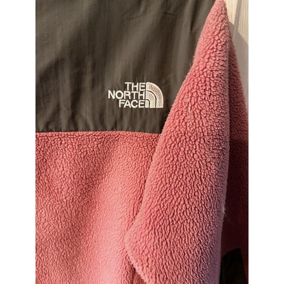 The North Face Womens Denali Pink Gray Fleece Zip Up Sweater Jacket Sz S - Picture 6 of 11